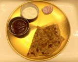 A picture of step 4 of Sattu Paratha.