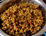 A picture of step 4 of Mung bean usal.