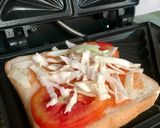 รูปขั้นตอนการทำที่ 2 ของ แซนวิชผักสดอกไก่🐔🍅🥖🌮 #กินผักรักสุขภาพ 2