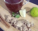 A picture of step 2 of Tulsi cinnamon ginger Tea.
