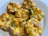 Muffins de huevo 🥚 con espinacas 🥬 pavo 🦃 y queso mozzarella 🧀