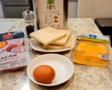 Foto del paso 1 de la receta: Sándwich de lacón y queso empanado