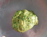 A picture of step 1 of Dill Leaves (Shepu) Millet Khakhra.