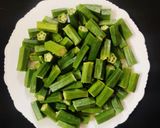 भिंडी दो प्याजा (bhindi do pyaza recipe in hindi) रेसिपी चरण 1 फोटो