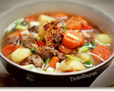 Foto langkah ke 5 dari resep Sup Sapi Wortel Kentang Berempah ala diriku >.<.