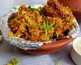 A picture of step 5 of Jackfruit Biryani.