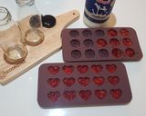 รูปขั้นตอนการทำที่ 3 ของ นมสตรอว์เบอร์รี่ แบบ strawberry ice cube