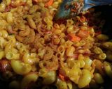 A picture of step 6 of Macroni in indo Western style..