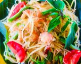 Hình bước làm 4 của món Gỏi Đu đủ Thái (Som Tum)