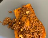 A picture of step 4 of Baked butternut and spicy mince.