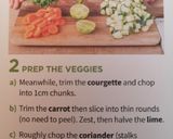 A picture of step 2 of Prawn red Thai curry.