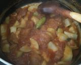 A picture of step 5 of Louki gosht.