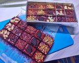 Foto langkah ke 9 dari resep BROWNIES RED VELVET ♥.