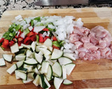 Foto del paso 1 de la receta: Pastel de macarrones y pollo