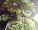 A picture of step 1 of Spinach soup (palak soup).