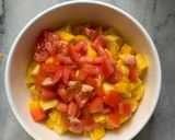 A picture of step 1 of Mango Salsa.
