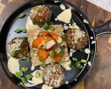 A picture of step 13 of Scallion Ginger Meatballs w/ Bulgogi Sauce.