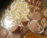 A picture of step 1 of Pasta Smoked Sausage and Sauerkraut.