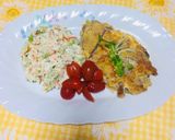 Foto del paso 3 de la receta: Filete empanados de pechuga de pollo con ensalada de papas y zanahoria!