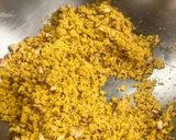 A picture of step 1 of Badam Besan burfi.