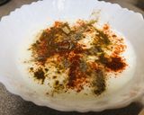 A picture of step 3 of Brinjal Raita.