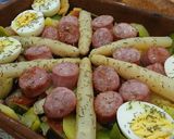 Foto del paso 10 de la receta: Fritada con Espárragos, Longaniza y Huevo Duro