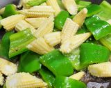 青椒玉米筍炒肉的食譜步驟4照片