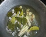 A picture of step 1 of Tom Yum Frog (with Laab Chili Seasoning).