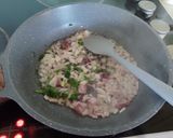 A picture of step 2 of Madurai egg kari dosa.
