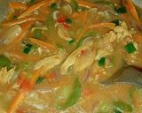 A picture of step 12 of Chicken curry soup.