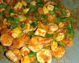 Foto langkah ke 4 dari resep Balado udang buncis tahu.