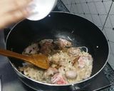 A picture of step 2 of Afgani Pulao.