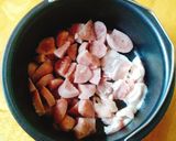 鳳梨虱目魚香腸炒飯的食譜步驟2照片