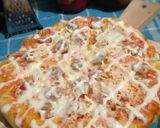 Foto langkah ke 6 dari resep Roti pizza magic, no oven, no ulen.