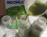 Foto langkah ke 2 dari resep Creamy Matcha Sago Puding Sedot.
