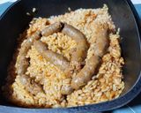 Une image de l'étape 5 de Orzo à la sauce tomate merguez 🥣.