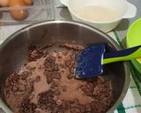 Foto langkah ke 3 dari resep Taiwan Chocolate Castella Cake (Japanese Cotton Cake ala Taiwan).