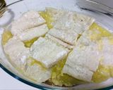 Foto del paso 5 de la receta Bacalao al horno con gambas y mejillones
