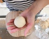 Hình bước làm 10 của món Bánh bao đào tiên nhân pizza