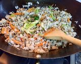 Foto del paso 2 de la receta: Arroz Frito con Vegetales y Frijol