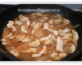 Foto del paso 4 de la receta: Pollo con champiñones en salsa de soja