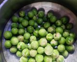 A picture of step 1 of Sundakkai (turkey berry) thogaiyal.