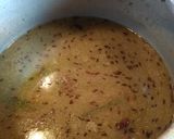 A picture of step 2 of Mung bean (Dal) with Jackfruit seeds.