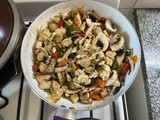 Wok de carne estilo asiático