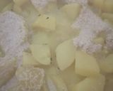 A picture of step 5 of Bengali Aloo posto.