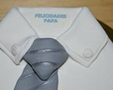 Foto del paso 13 de la receta: Tarta Día del Padre Camisa Fondant