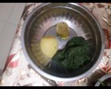 A picture of step 1 of Bathua cutlet.