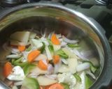 A picture of step 2 of Veggie Daliya.