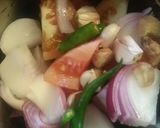 A picture of step 3 of Shahi Paneer in creamy gravy.