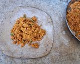 A picture of step 6 of Sattu Paratha.